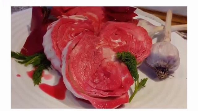 Вкуснейший рецепт капусты, маринованной со свеклой смотреть онлайн