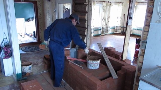 Как сложить отопительно-варочную печь с котлом. Печь своими руками. смотреть онлайн