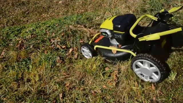 GOLJAT aku baterijska vrtna kosilnica GFORCE XR 120 V strmina stranski izmet visoka nizka trava смотреть онлайн