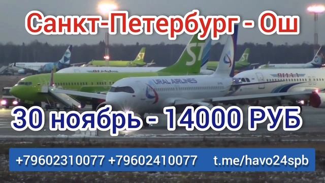 Авиабилеты - Санкт-Петербург - Ош, Санкт-Петербург - Душанбе!!! смотреть онлайн