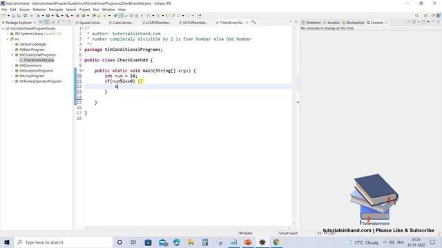 Java program to check even or odd number смотреть онлайн