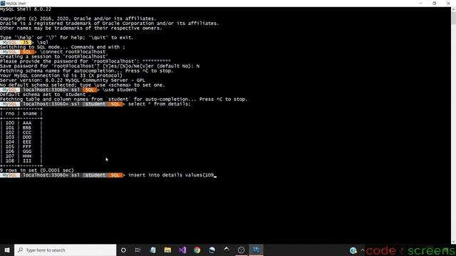 How to insert multiple rows at the same time in MySQL? | Using Bulk Insert | Tamil | Code Screens смотреть онлайн