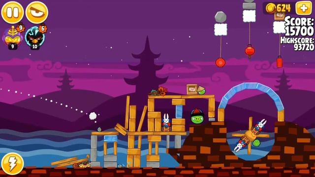 Angry Birds Seasons - Moon Festival - Level 1-1 - 98,090 - World Record!