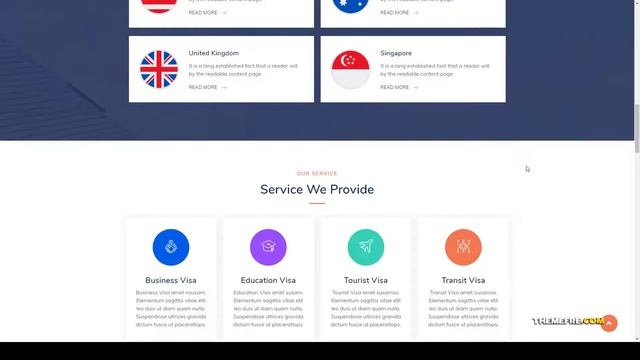 Eastend Visa Consulting WordPress Theme visa agent coaching Easy Create Website смотреть онлайн