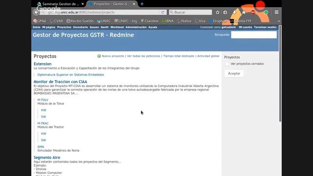 DISSE - Gestion de Proyectos con REDMINE смотреть онлайн