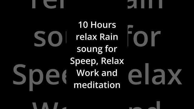 THUNDER and RAIN Sounds for Sleeping BLACK SCREEN | Sleep and Relaxation | Dark Screen Nature Sound смотреть онлайн