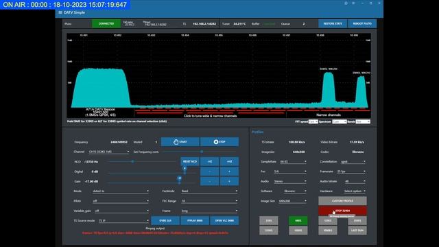 DATV-Red basic usage example video смотреть онлайн