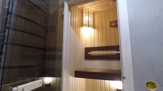 Маленькая сауна из липы и термосины в квартире смотреть онлайн