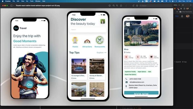 Go Travel - Mobile App Dev | React Native Expo | TailwindCSS| Google Places & Rapid API's смотреть онлайн