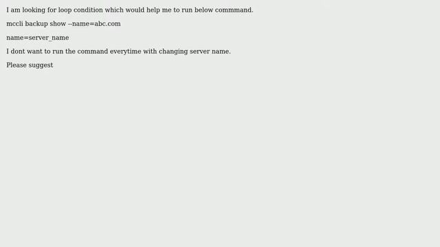 Need script FOR loop in shell or perl смотреть онлайн