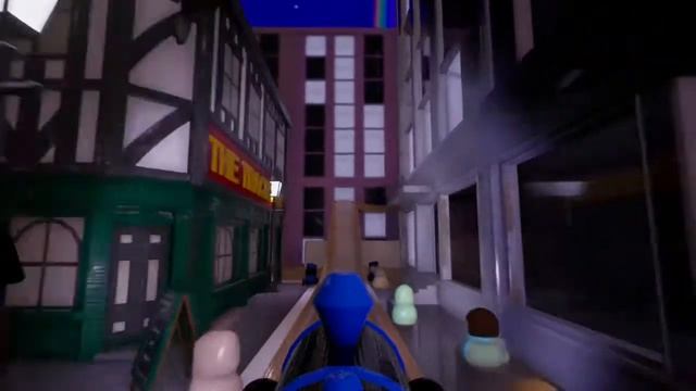 Train track my daughter and I made in the Xbox game Tracks. смотреть онлайн