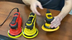 Бесщеточные шлифмашинки Schtaer SCH-150, Mirka Deros, Yokiji (обзор машинки Штаер,  Дерос и Екиджи)