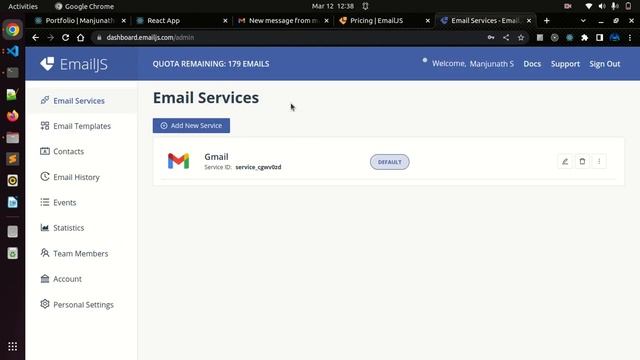 Send Email through Forms : React Js | Email js смотреть онлайн