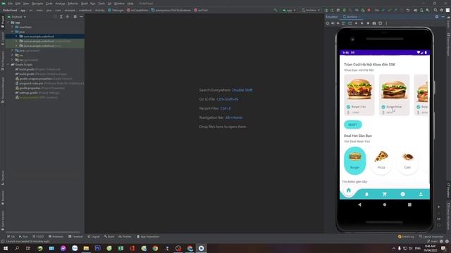 [Android] Hướng dẫn chạy source code Order Food sử dụng SQLite смотреть онлайн