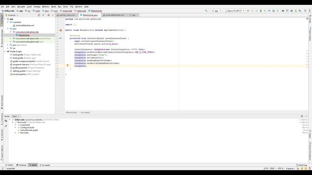 Android Studio- #Tip2 QR , Barcode scanner Toturial example/Source code смотреть онлайн