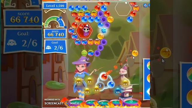 Bubble Witch 2 -- Level 1599 -- NO BOOSTERS