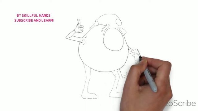 How to Draw a Mike Wazowski / Как нарисовать Майка Вазовски смотреть онлайн