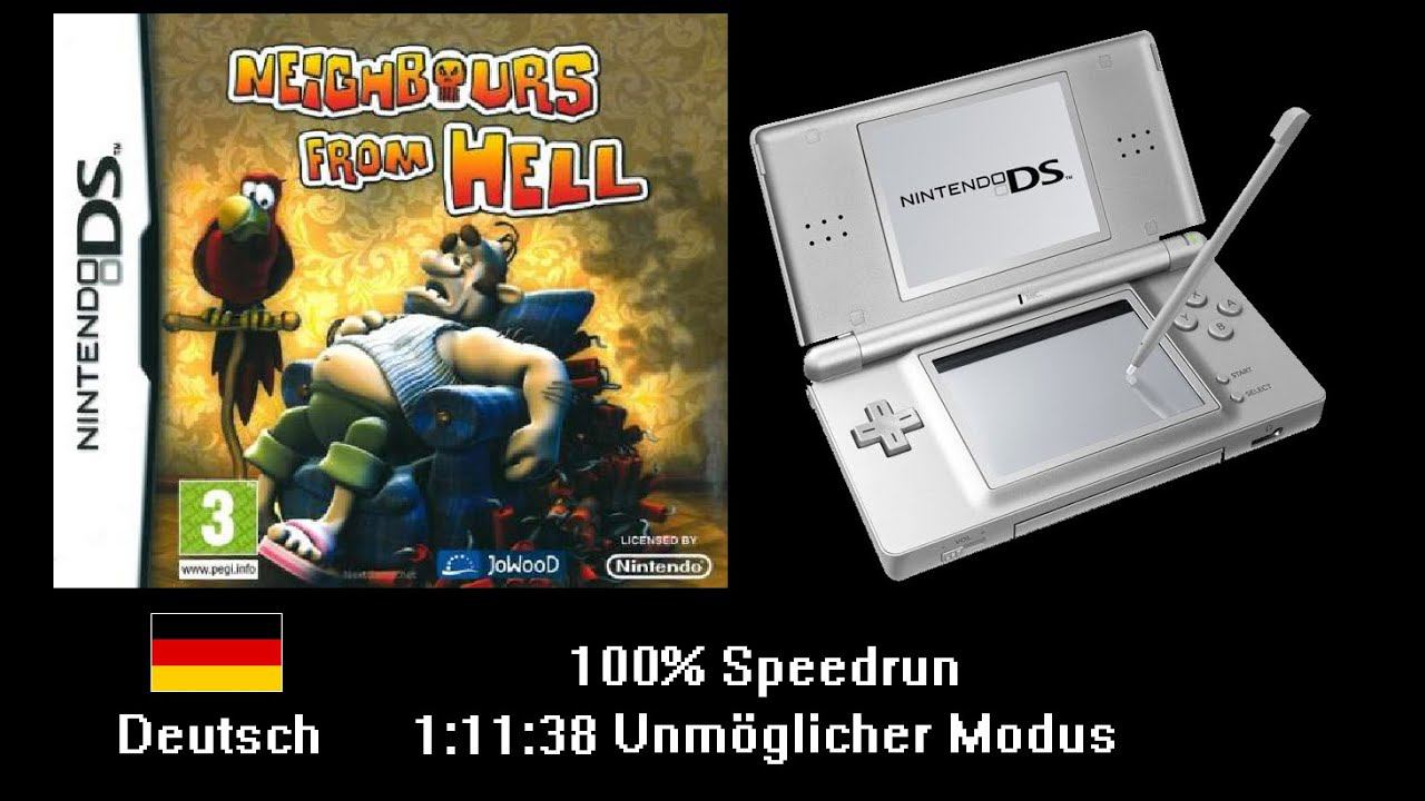 Neighbours from Hell Nintendo DS (Deutsch) 100% Speedrun 1:11:38 смотреть онлайн