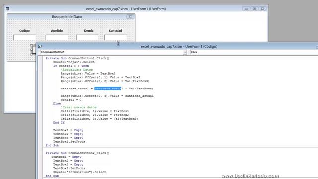 Curso Excel Avanzado - Capitulo 12, Restar cantidad de inventario (Stock) смотреть онлайн