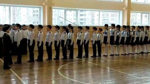 Смотр строя и песни в 37 школе мы пилоты