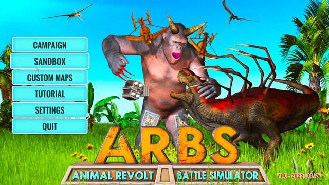 Animal Revolt Battle Simulator, Totally Realistic Battle Simulator, Dino Trauma. Много динозавров смотреть онлайн