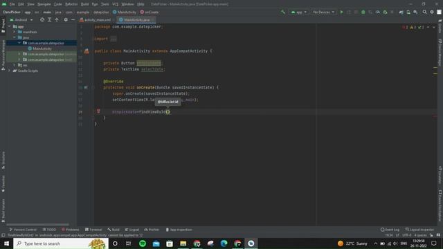 Date Picker Dialog Application Using Java || Android Studio || Android Alians смотреть онлайн