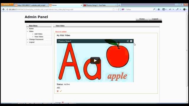 php Youtube add Script - www.phpuncle.com смотреть онлайн
