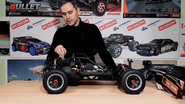 HPI Baja 5T RTR. Обзор радиоуправляемой машины на бензиновом двигателе. смотреть онлайн