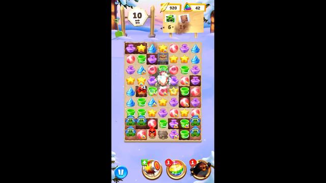 Angry Birds Match 3 Level 866 | Pop the Pigs, Clear all Mud | AB Match | Rovio смотреть онлайн