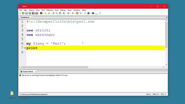 Create Perl template for good coding смотреть онлайн