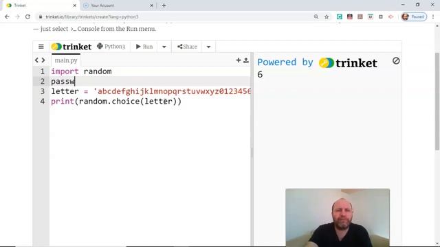 Randomly Generated Passwords for Trinket смотреть онлайн