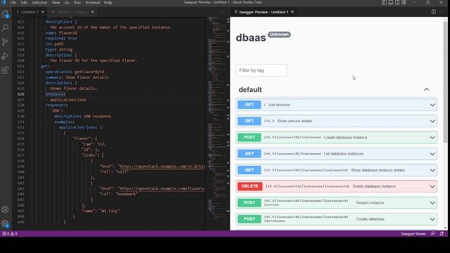 VSS - YAML Viewer with Redoc and Swagger смотреть онлайн