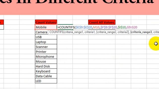 Count Unique Values In Different Criteria In Excel смотреть онлайн