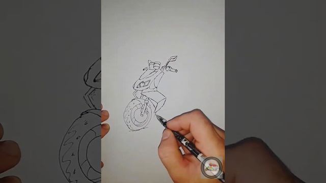 рисуем скутер ? смотреть онлайн