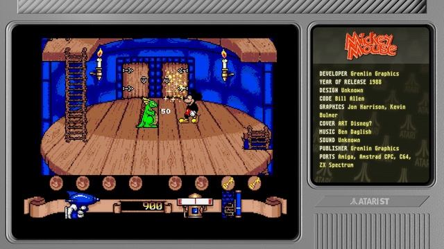 Mickey Mouse The Computer Game - Quick Look - Atari ST смотреть онлайн
