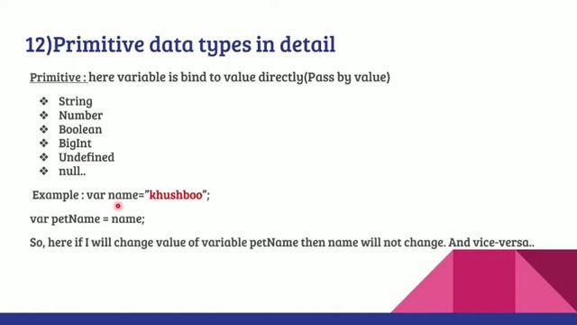 primitive data types in JS смотреть онлайн