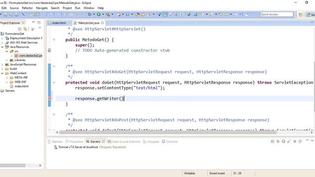 10.- FORMULARIO METODO GET SERVLET смотреть онлайн