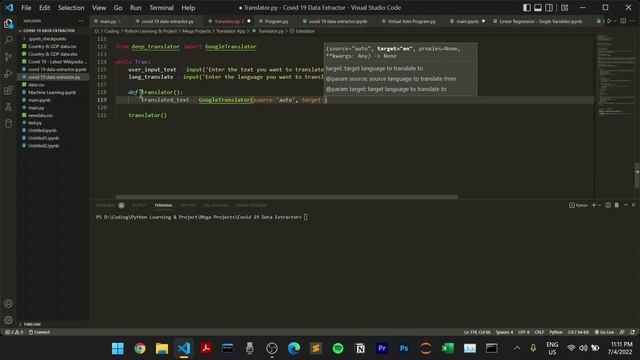 How to make a LANGUAGE TRANSLATOR APP using Python - Python Speech Translator Program !. смотреть онлайн