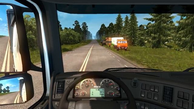 Карта етс2 тест дороги Московская обл x1 видео снято на средних настройках графики т.к комп слабый смотреть онлайн