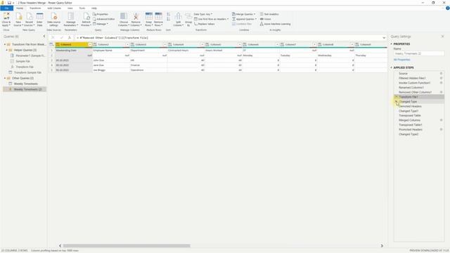Simple Trick to Combine Multiple Files with Headers on 2 Rows | Power Query | Power BI смотреть онлайн