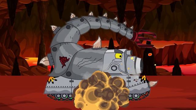 Mini Hybrid Carl Vs Leviathan Tanks - Cartoons about tanks смотреть онлайн