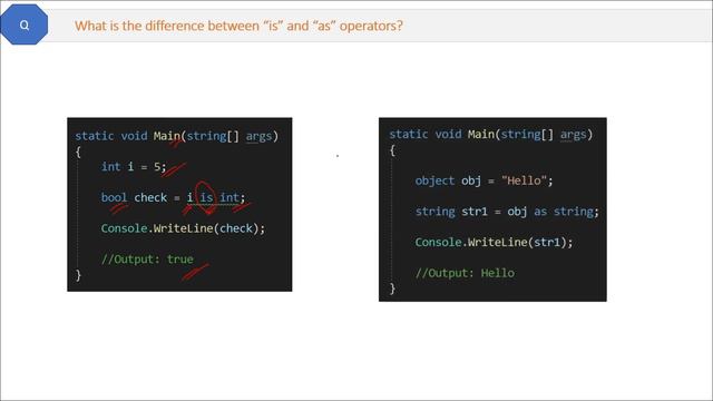 What is the difference between “is” and “as” operators? смотреть онлайн