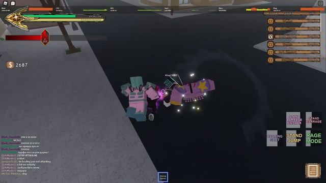 [YBA] Crazy Diamond Destroys Two Rkers смотреть онлайн