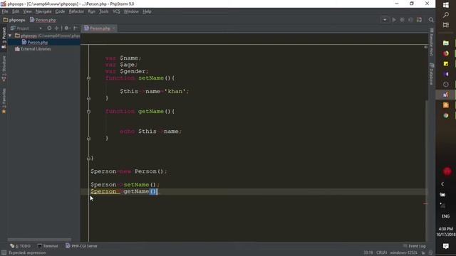 Methods or functions in PHP OOP смотреть онлайн