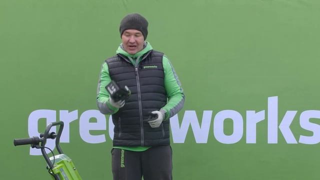 Садовая аккумуляторная тележка Greenworks G40GC, 40V смотреть онлайн