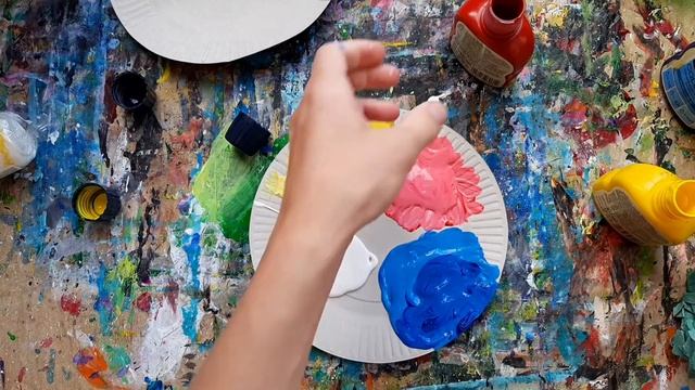 СТРОИТЕЛЬНЫЕ КРАСКИ для рисования? Ярче, чем гуашь, дешевле, чем акрил✌ смотреть онлайн