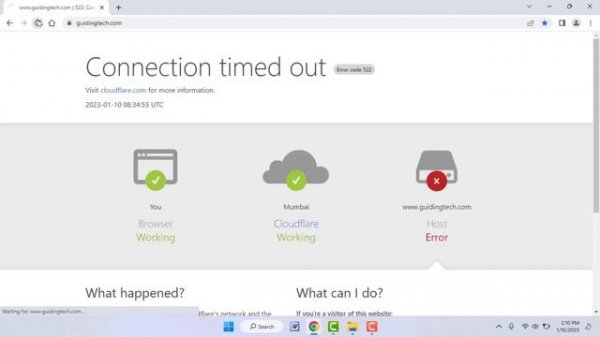 How to Fix Connection Time Out Error Code 522 in Google Chrome | Windows 11/10