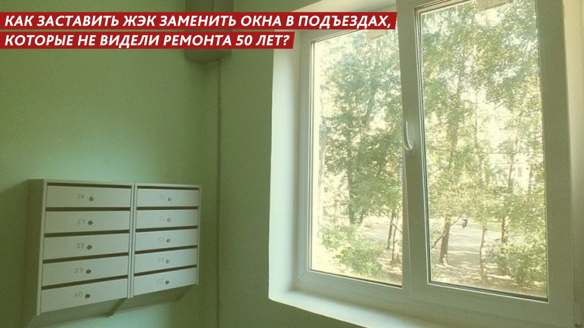 Как заставить ЖЭК заменить окна в подъездах, которые не видели ремонта 50 лет? смотреть онлайн