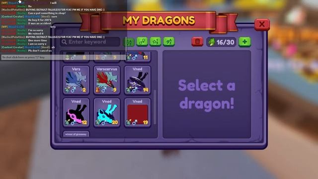 Buying Auctioned VERSCERVUS (Dragon Adventures Roblox) смотреть онлайн