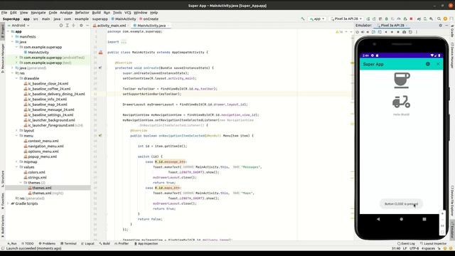 Android: Как Создать Toolbar и Navigation Toggle | How To Create Toolbar and Navigation Toggle смотреть онлайн